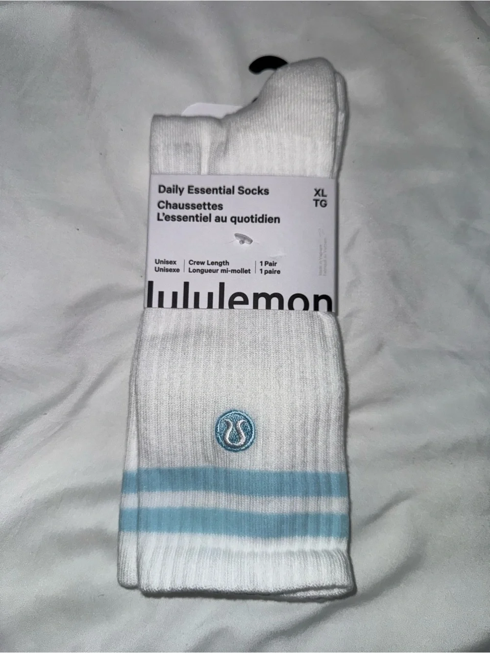 lululemon Daily Essentials Socks White Foam